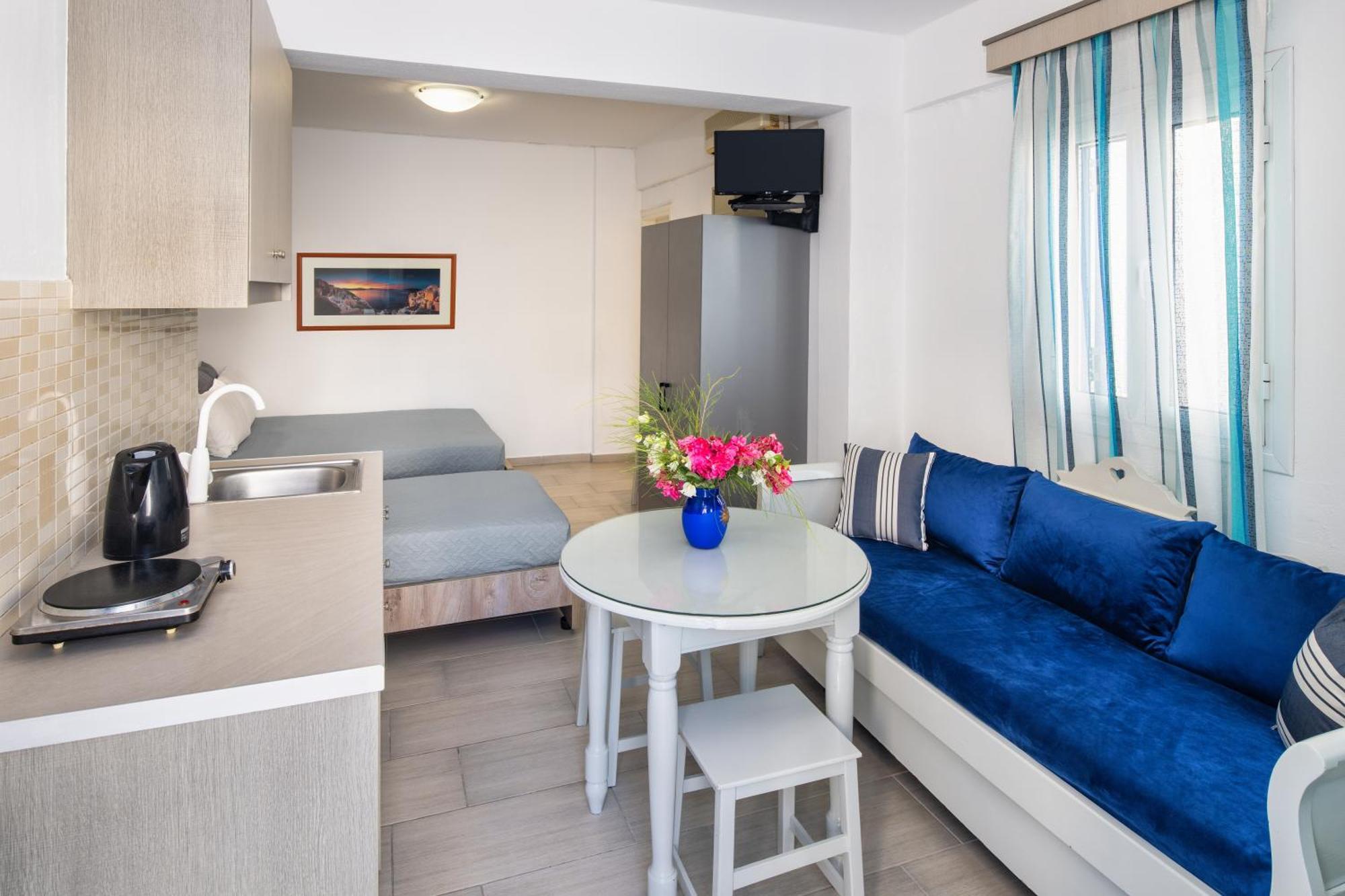 Honeymoon Beach Studios Perivolos  Dış mekan fotoğraf