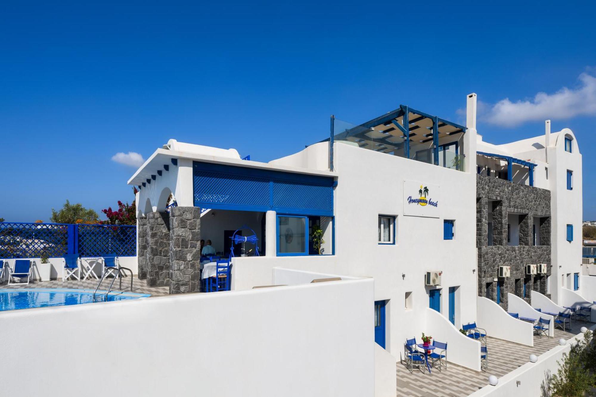 Honeymoon Beach Studios Perivolos  Dış mekan fotoğraf