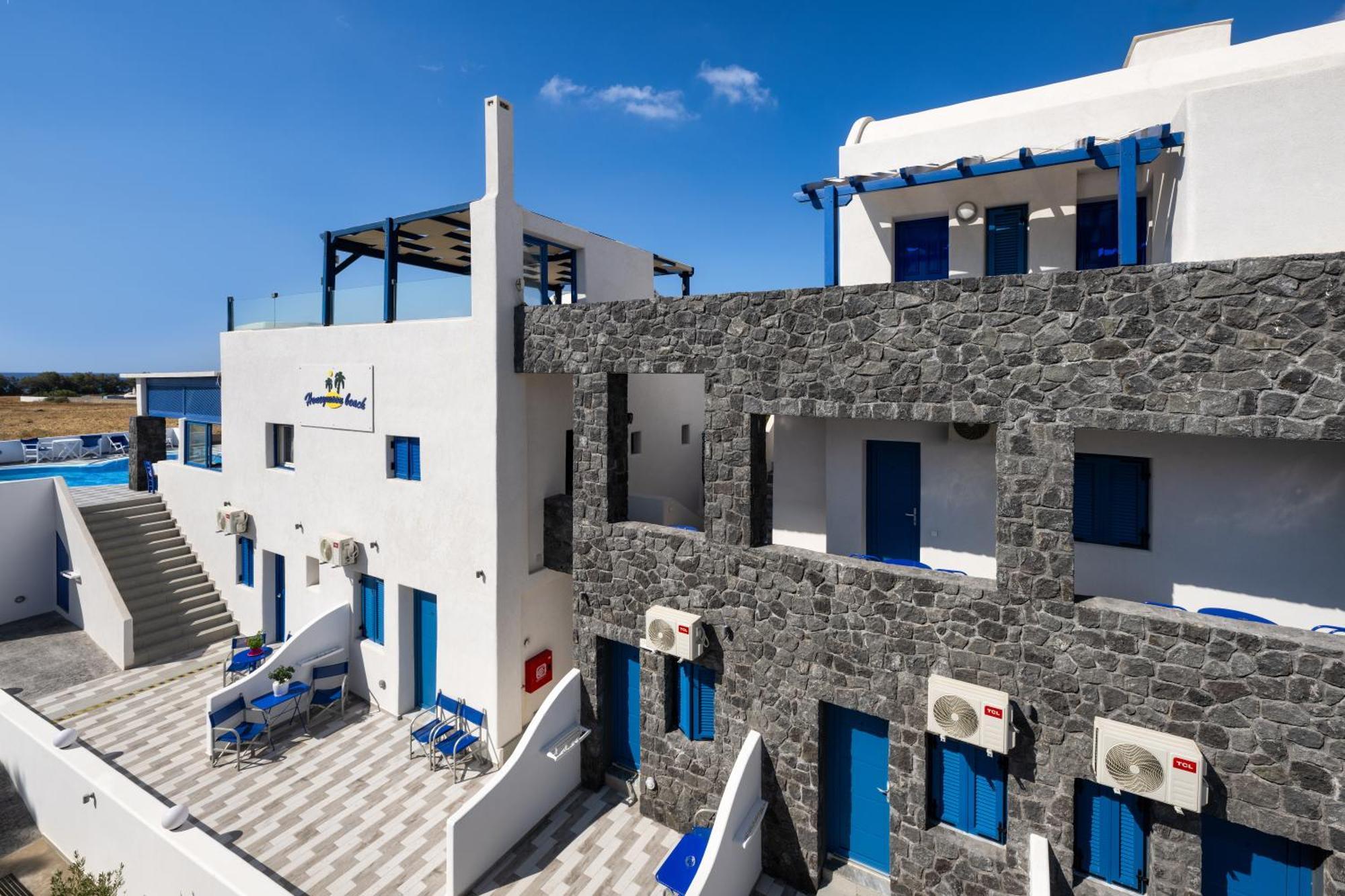 Honeymoon Beach Studios Perivolos  Dış mekan fotoğraf